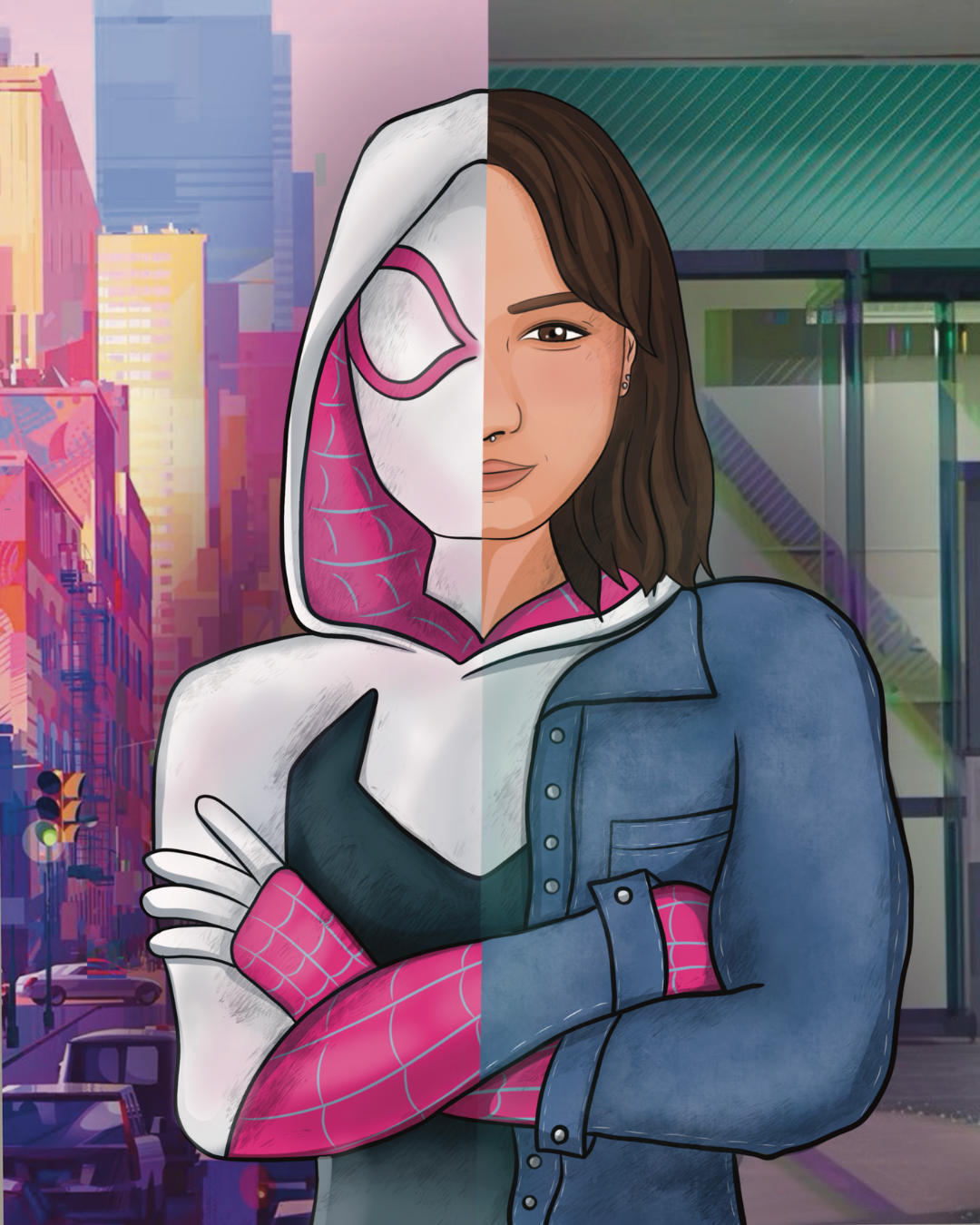 El Çizimi Yarım Yüz Portreler