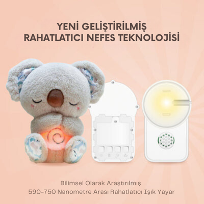 PallasGift Koala Uyku Oyuncağı - Nefes Alan Pelüş Uyku Arkadaşı