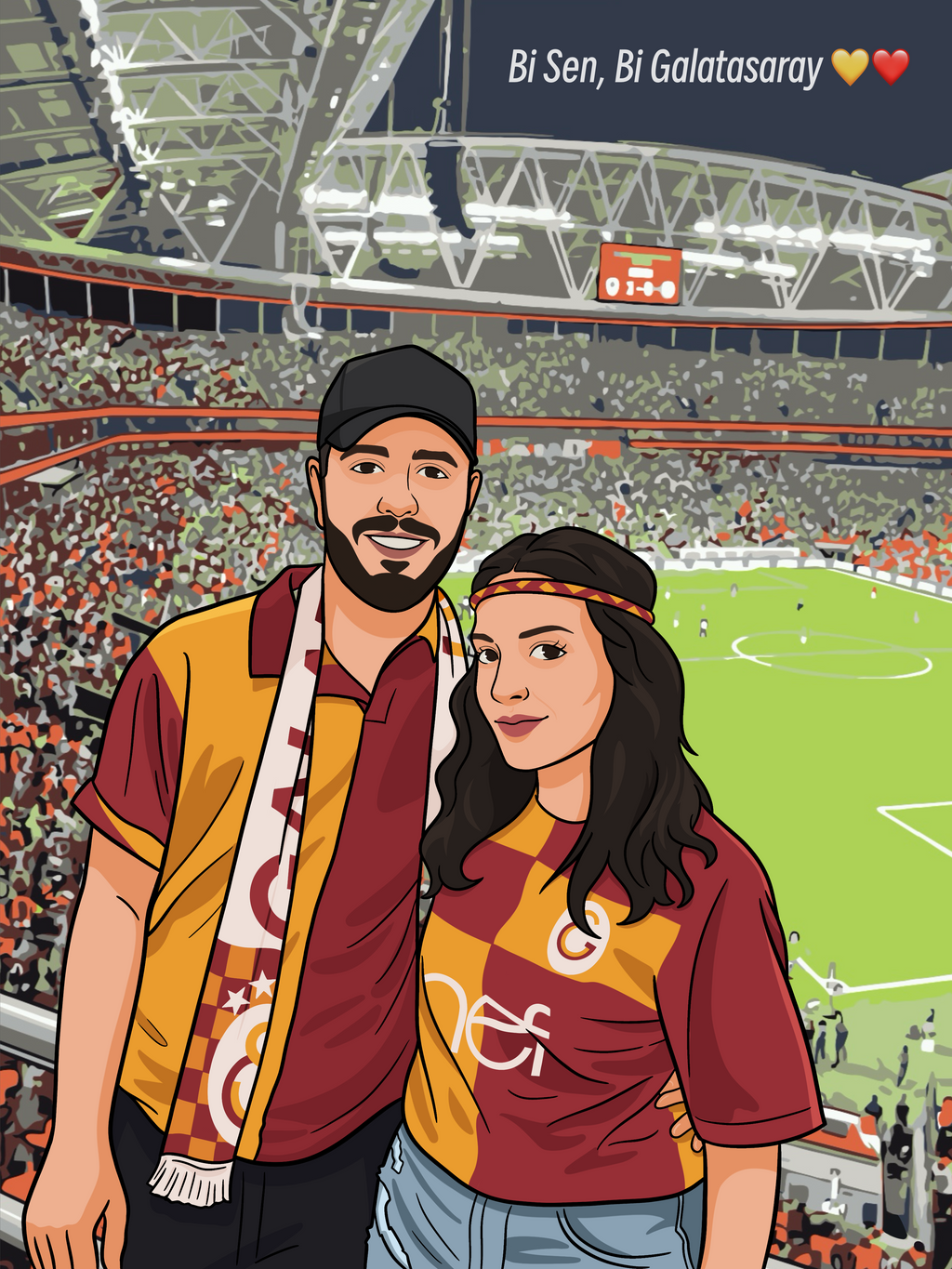 Taraftar Tabloları | Kişiye Özel El Çizimi