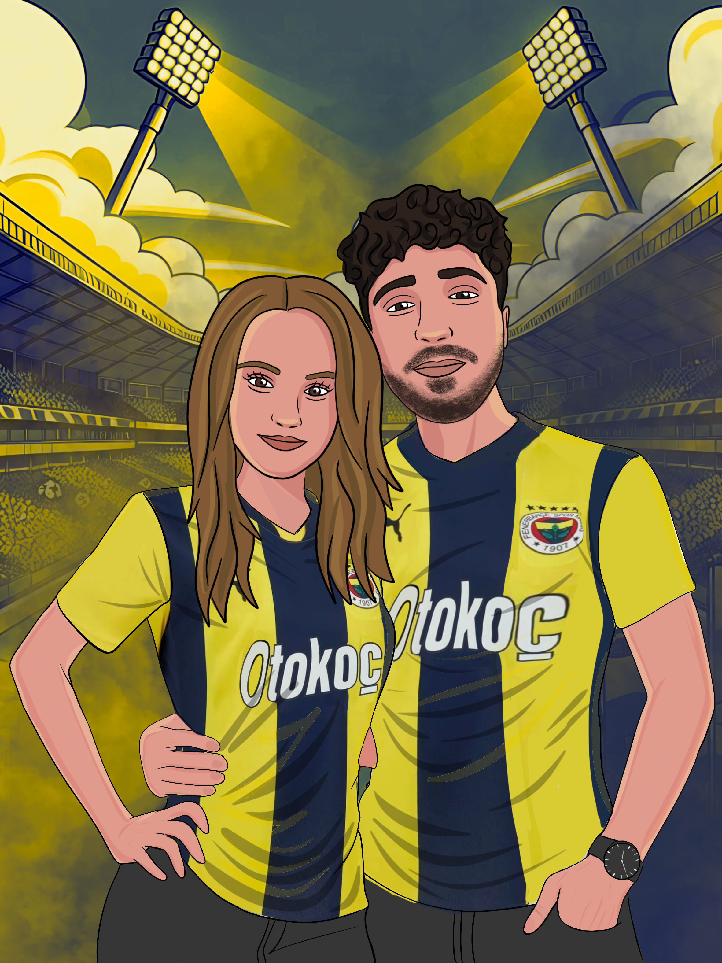 Taraftar Tabloları | Kişiye Özel El Çizimi