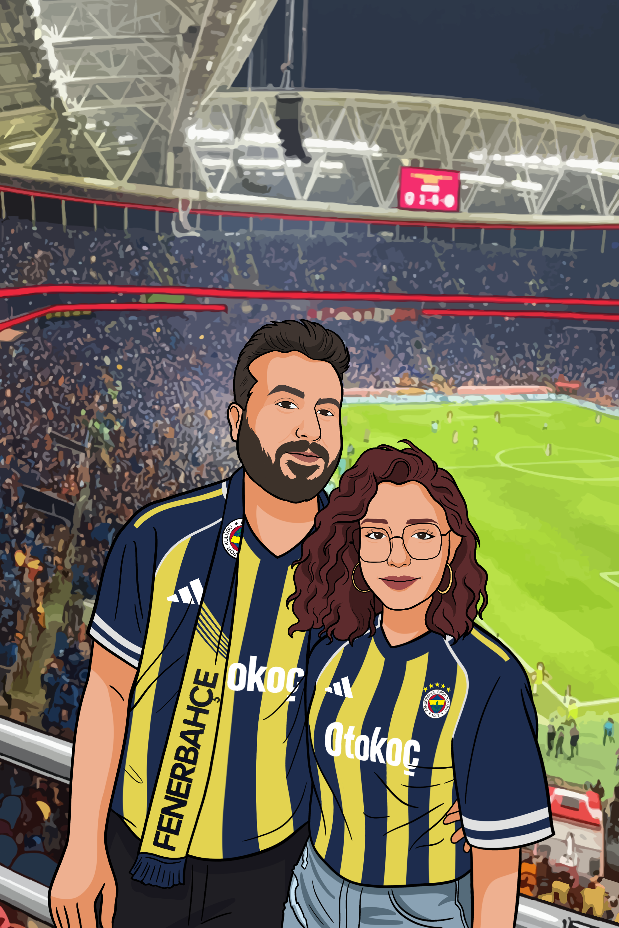 Taraftar Tabloları | Kişiye Özel El Çizimi