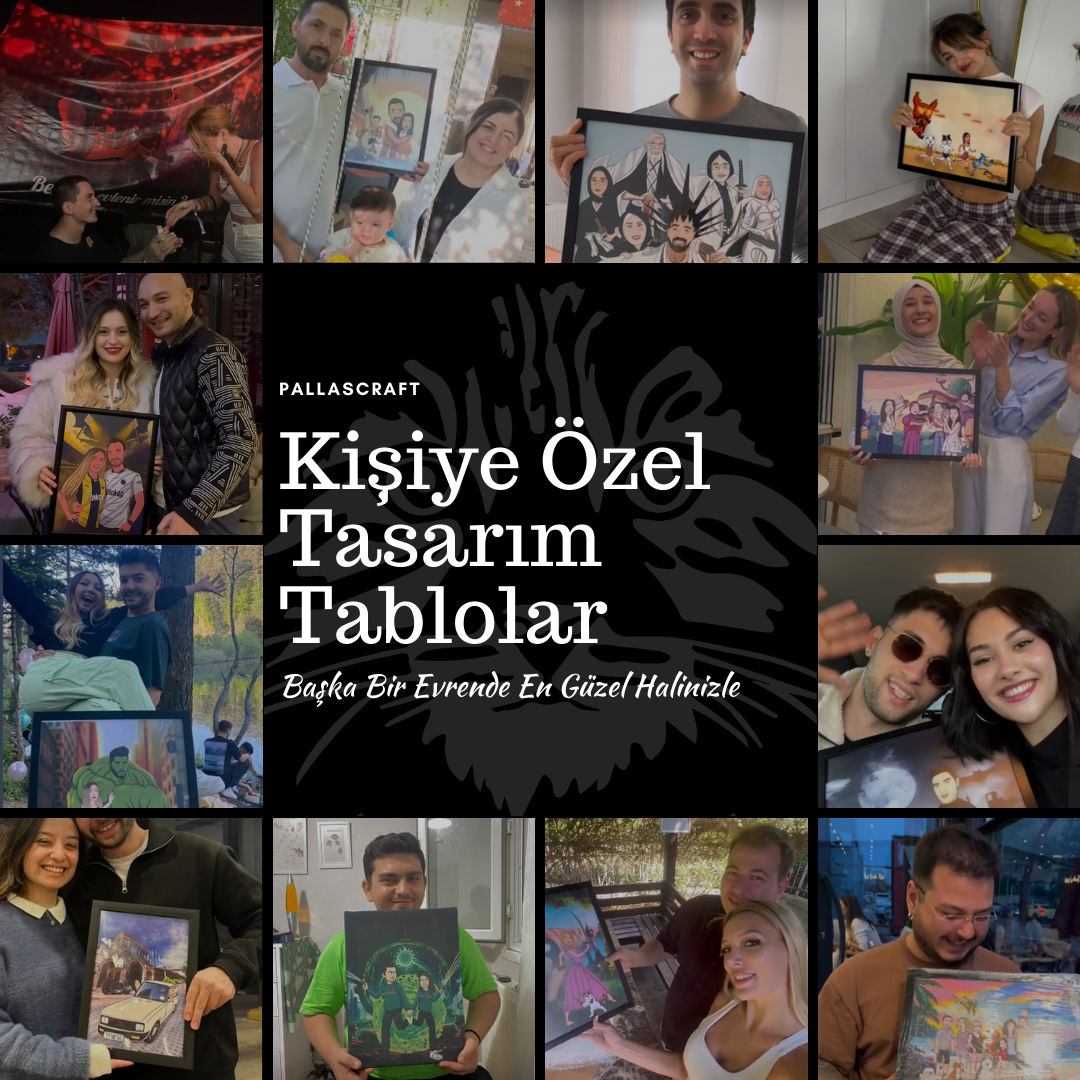 ana ürün fotoğrafı kişiye özel hediye fikri el çizimi tablolar