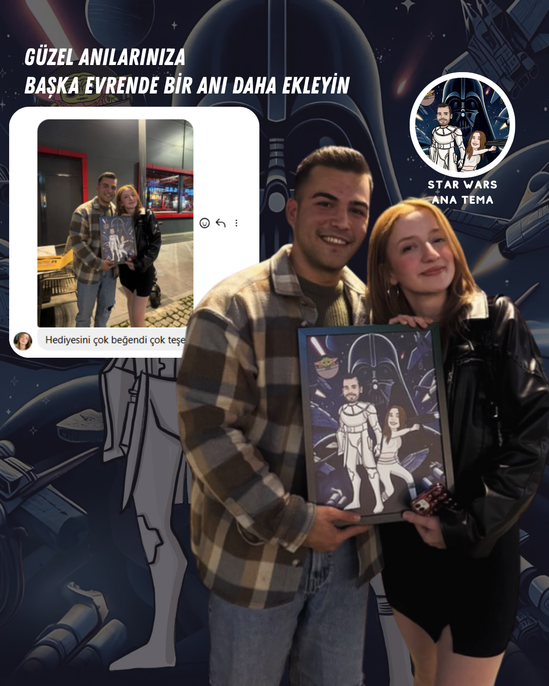 Pallascraft çizim ekibinden kişiye özel sipariş tablo – özel günler için anlamlı hediye